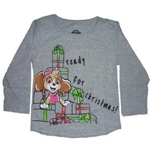 Toddler Girls PAW PATROL Ready for Christmas T-Shirt Size 2T 3T  5T NWT